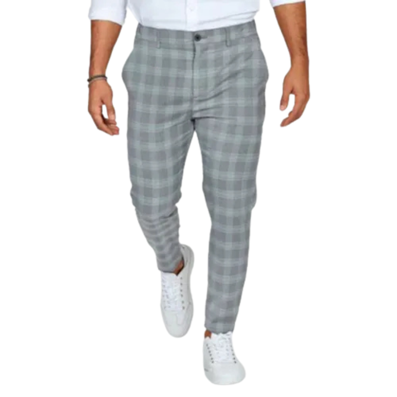 Carver Plaid Ease Trousers