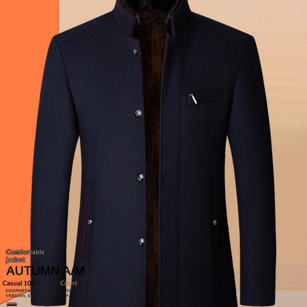 New Mens Casual Stand-collar Jacket