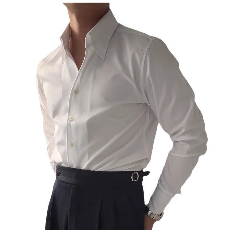 Spring Italian One-piece Collar Shirt Casual Business